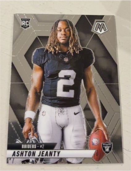 2025 Panini Mosaic #287 Ashton Jeanty Rookie Photo Variation — front
