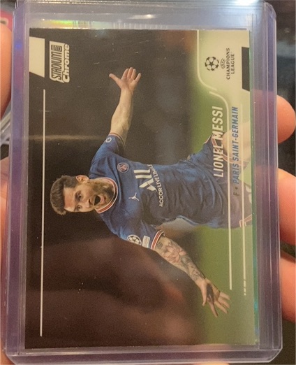 2021-22 Topps Stadium Club Chrome UEFA Champions League #30 Lionel Messi — front