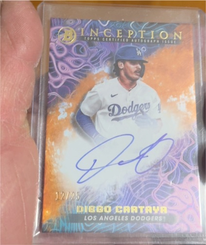 2023 Bowman Inception Primordial Prospects Autographs Diego Cartaya #PPA-DC — front