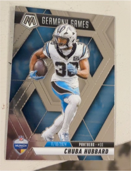 2025 Panini Mosaic #260 Chuba Hubbard — front