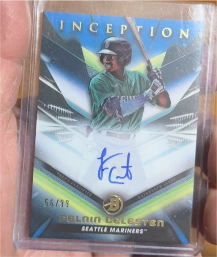 2023 Bowman Inception #BPA-FC Felnin Celesten — front