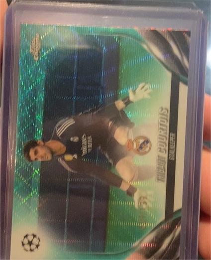 2023-24 Topps Chrome UEFA Club Competitions #100 Thibaut Courtois — front