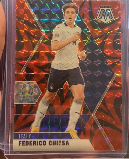 2021 Panini Mosaic UEFA Euro #140 Federico Chiesa — front
