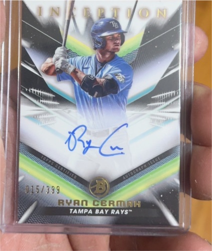 2023 Bowman Inception Autographs #BPA-RCK Ryan Cermak — front