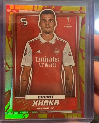 2022-23 Topps UEFA Club Competitions Superstars #161 Granit Xhaka — front