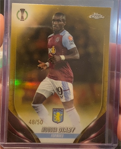2024 Topps Chrome UEFA Europa Conference League #48/50 Moussa Diaby — front