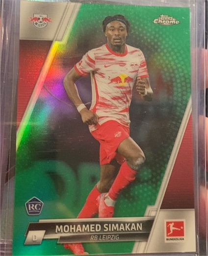 2021-22 Topps Chrome Bundesliga #65 Mohamed Simakan RC RB Leipzig — front