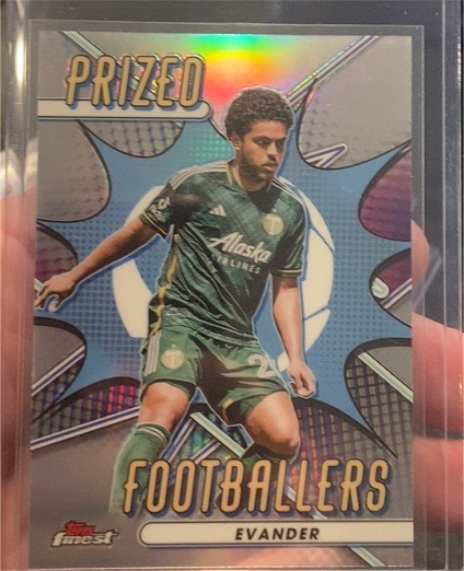 2023 Topps Finest MLS Prized Footballers #PF-13 Evander — front
