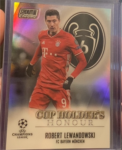 2020-21 Topps Stadium Club Chrome #CHH-BMR Robert Lewandowski Cup Holder's Honour — front