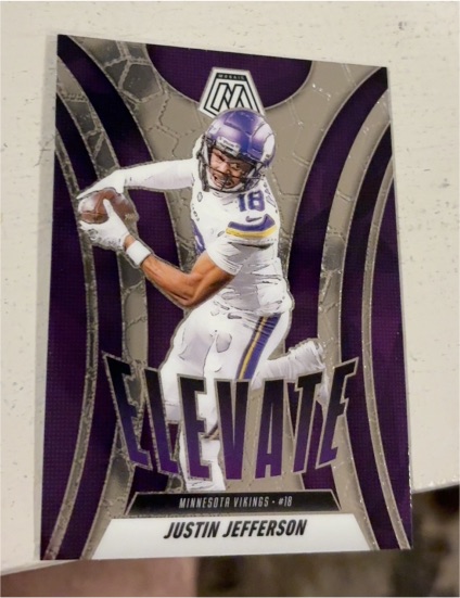 2025 Panini Mosaic Elevate #18 Justin Jefferson — front