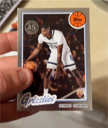 2025-26 Topps Basketball #80BK-58 Cedric Coward — front