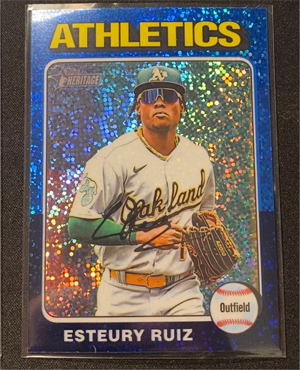 2024 Topps Heritage #300 Esteury Ruiz — front