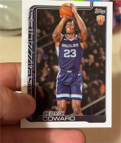2025-26 Topps #211 Cedric Coward — front