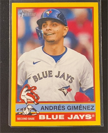2025 Topps Heritage #387 Andrés Giménez — front