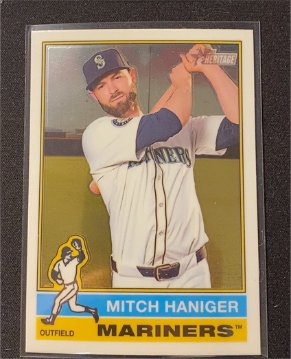 2025 Topps Heritage #28 Mitch Haniger — front