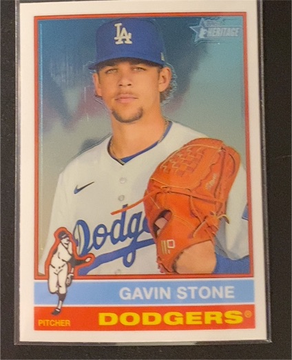 2025 Topps Heritage Chrome #439 Gavin Stone — front