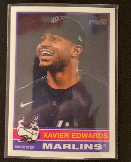 2025 Topps Heritage #368 Xavier Edwards — front