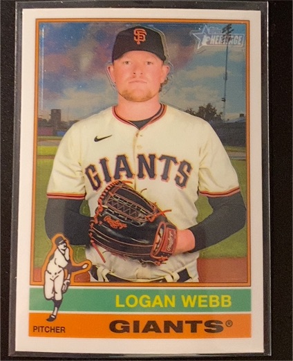2025 Topps Heritage #423 Logan Webb — front