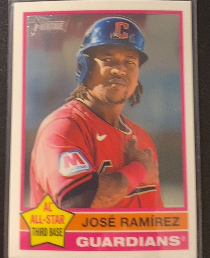 2025 Topps Heritage #169 José Ramírez — front