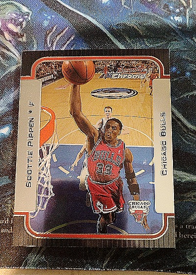 2003-04 Bowman Chrome #64 Scottie Pippen — front