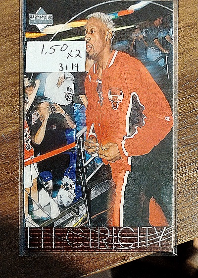 1996-97 Upper Deck #3119 Dennis Rodman Electric City — front