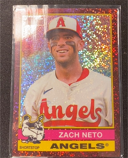 2025 Topps Heritage Chrome #396 Zach Neto — front