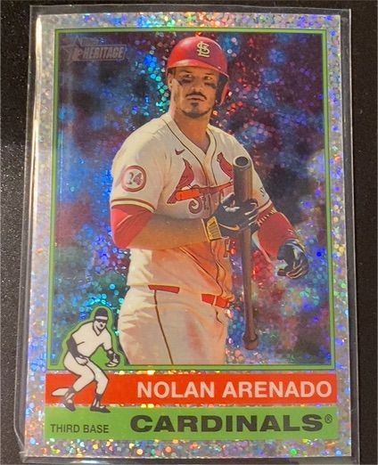 2025 Topps Heritage Chrome #499 Nolan Arenado — front