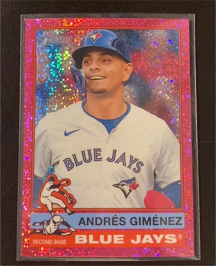 2025 Topps Heritage Chrome #387 Andrés Giménez — front