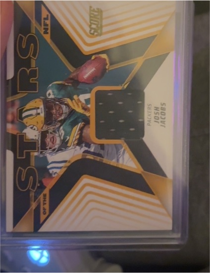 2025 Panini Score #SNJ-JJS Josh Jacobs — front