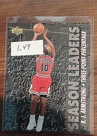 1993-94 Upper Deck #169 B.J. Armstrong Season Leaders — front