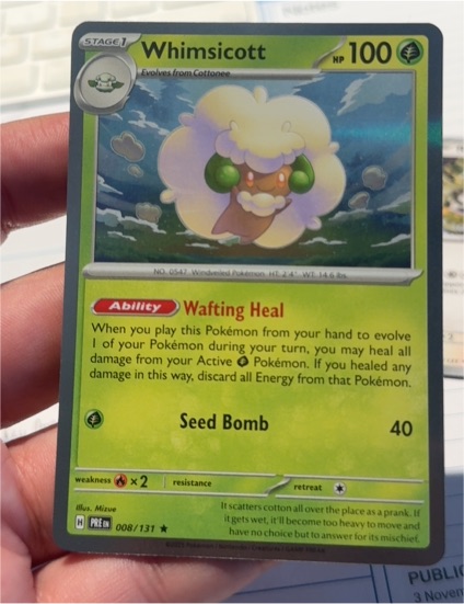 2025 Pokémon Prismatic Evolutions #008 Whimsicott — front