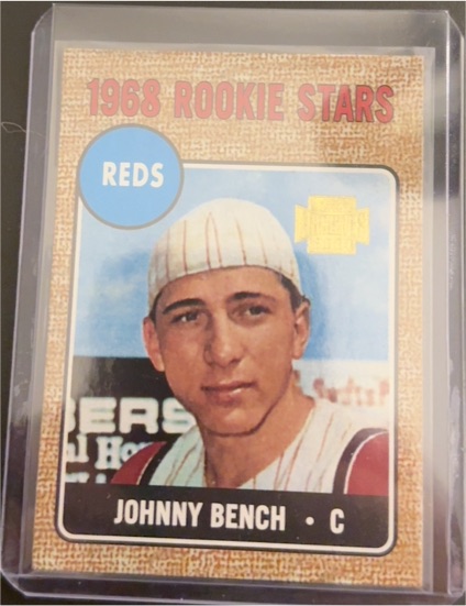 2001 Topps Archives #279 Johnny Bench 1968 Reprint — front