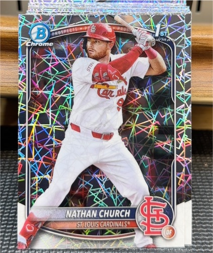 2025 Bowman Chrome #BCP-192 Nathan Church — front