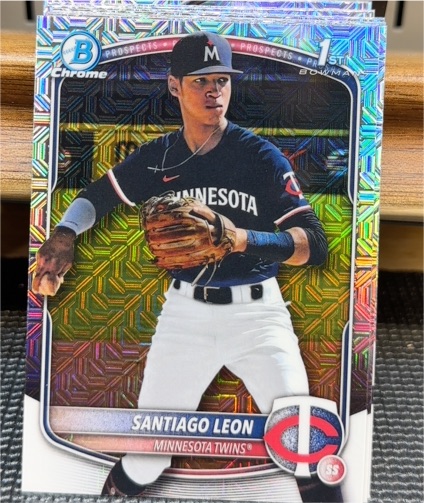 2025 Bowman Chrome #BCP-247 Santiago Leon — front
