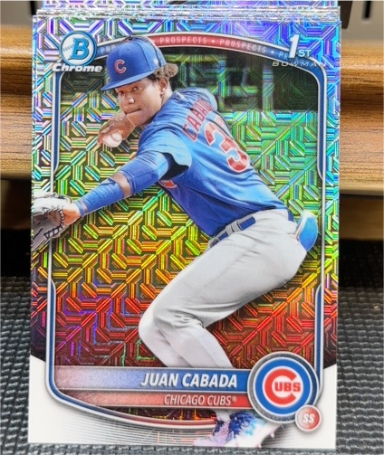 2025 Bowman Chrome Mega Mojo Refractor #BCP-207 Juan Cabada — front
