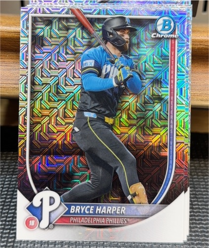 2025 Bowman Chrome #37 Bryce Harper — front