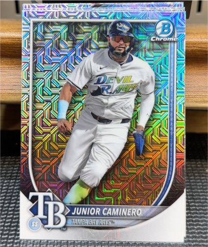 2025 Bowman Chrome #80 Junior Caminero — front