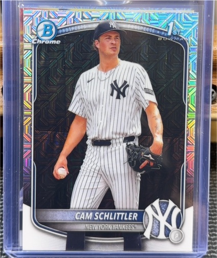 2025 Bowman Chrome #BCP-166 Cam Schlittler — front