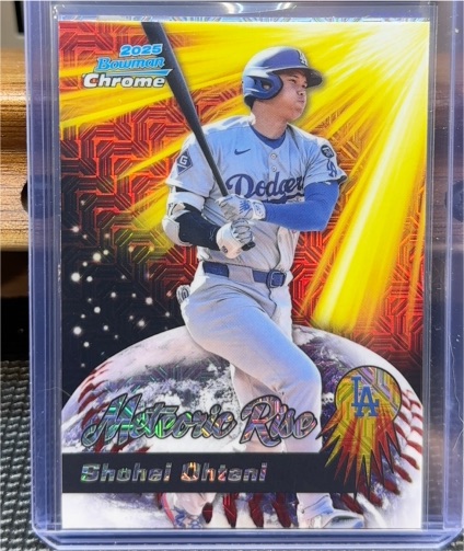 2025 Bowman Chrome #MR-12 Shohei Ohtani Meteoric Rise — front