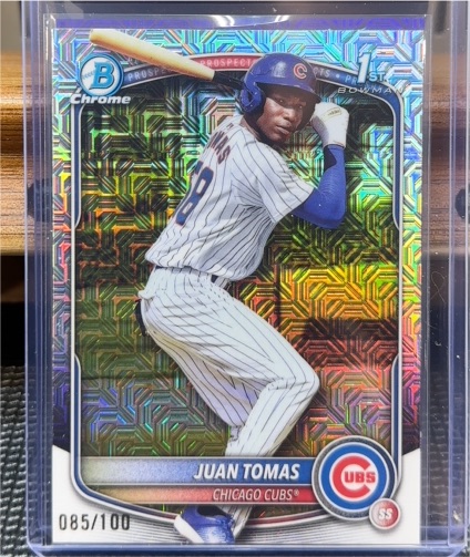 2025 Bowman Chrome #BCP-230 Juan Tomas — front