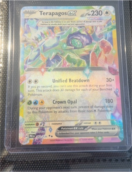 2025 Pokémon SV Prismatic Evolutions #092 Terapagos ex — front
