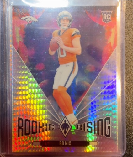 2024 Panini Phoenix #RR-BNX Bo Nix Rookie Rising — front