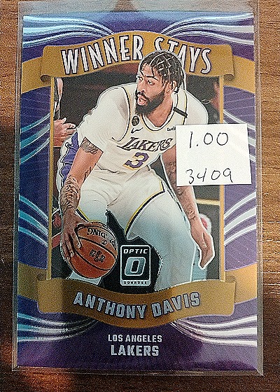 2023-24 Donruss Optic #19 Anthony Davis Winner Stays — front