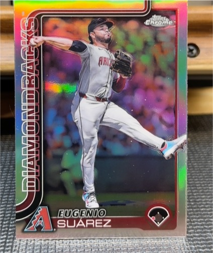 2025 Topps Chrome Eugenio Suarez Diamondbacks — front
