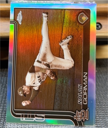 2025 Topps Chrome #80 Nolan Gorman — front