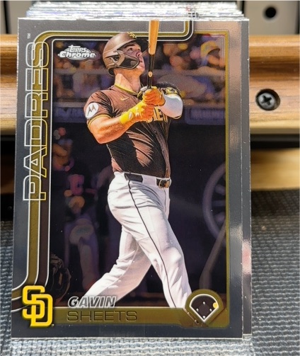 2025 Topps Chrome #158 Gavin Sheets — front