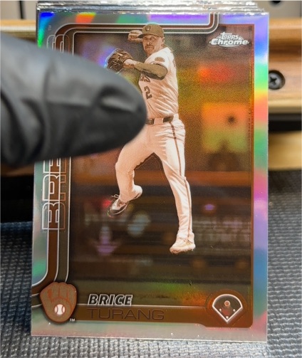 2025 Topps Chrome #109 Brice Turang — front