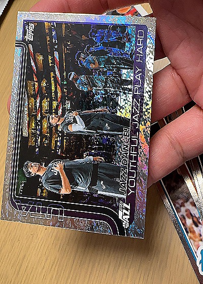 2025-26 Topps #290 Jazz Dance!: Youthful Jazz Play Hard — front