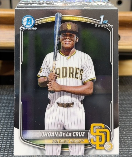 2025 Bowman Chrome #BCP-223 Jhoan De La Cruz — front