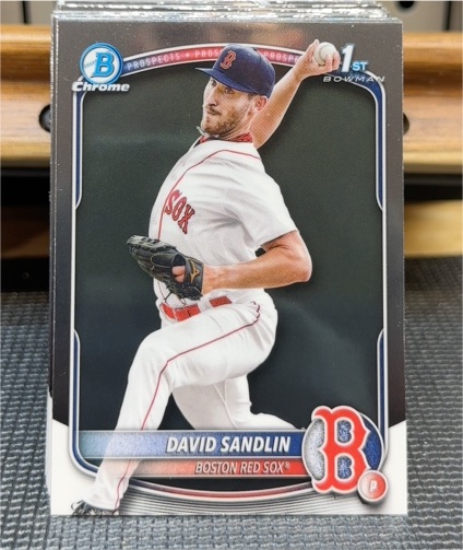 2025 Bowman Chrome #BCP-195 David Sandlin — front